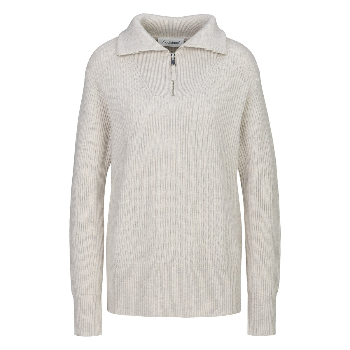 RIB ZIP SWEATER