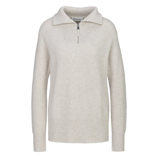 RIB ZIP SWEATER