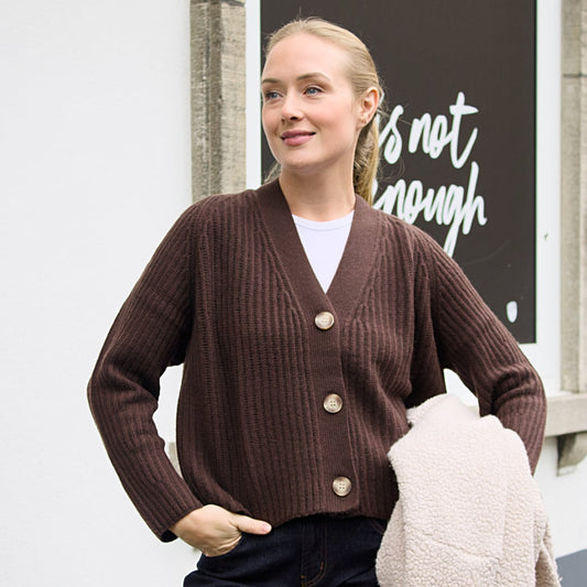 V-CARDIGAN BOXY CASHMERE