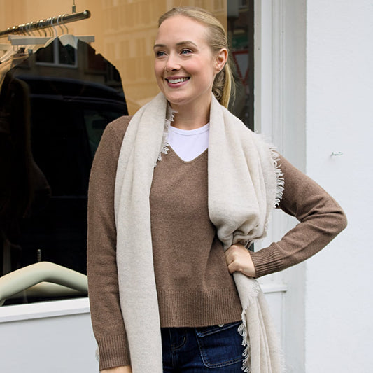 PULLOVER V-AUSSCHNITT CASHMERE