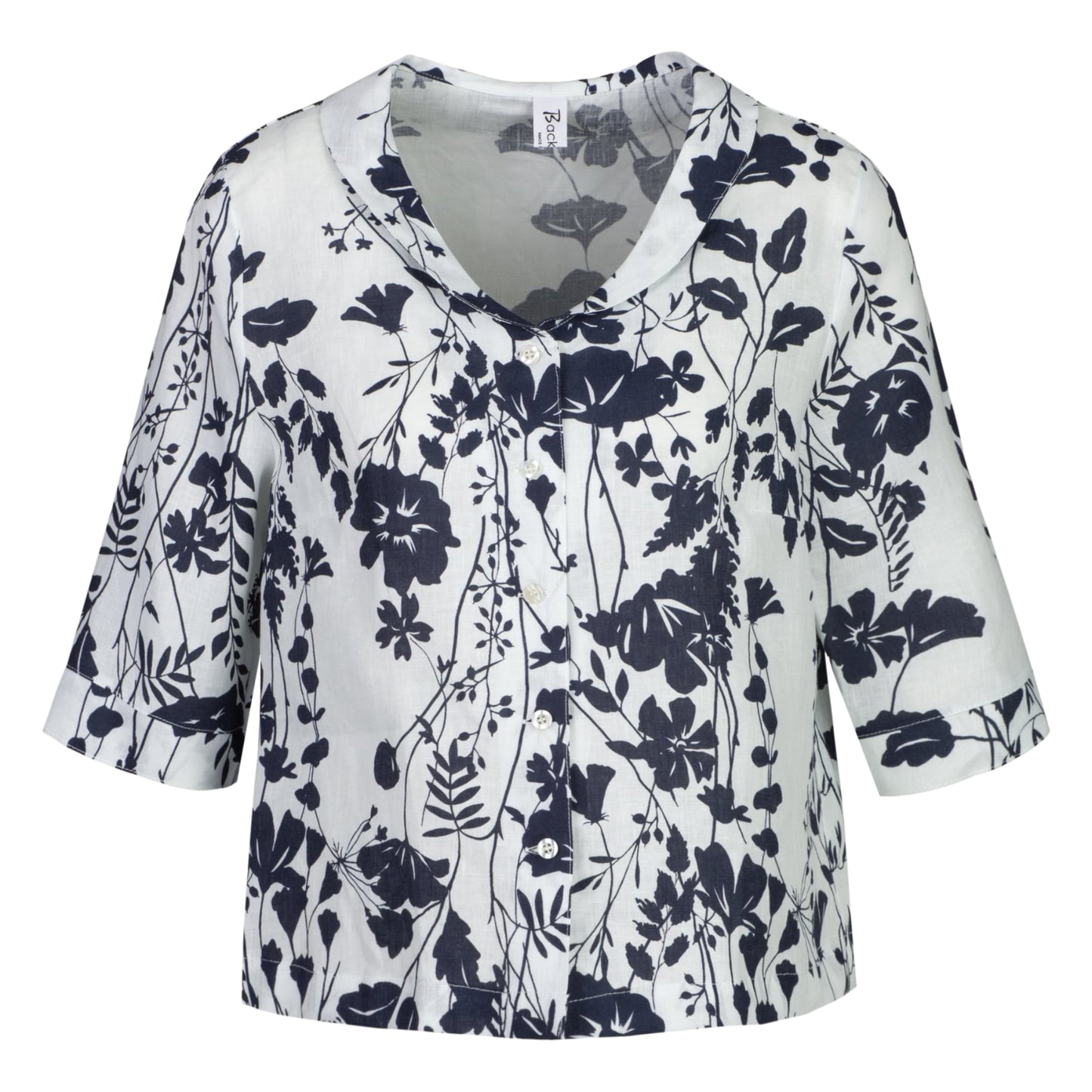 BLUSE GARDA MONOCHROM FLOWERS