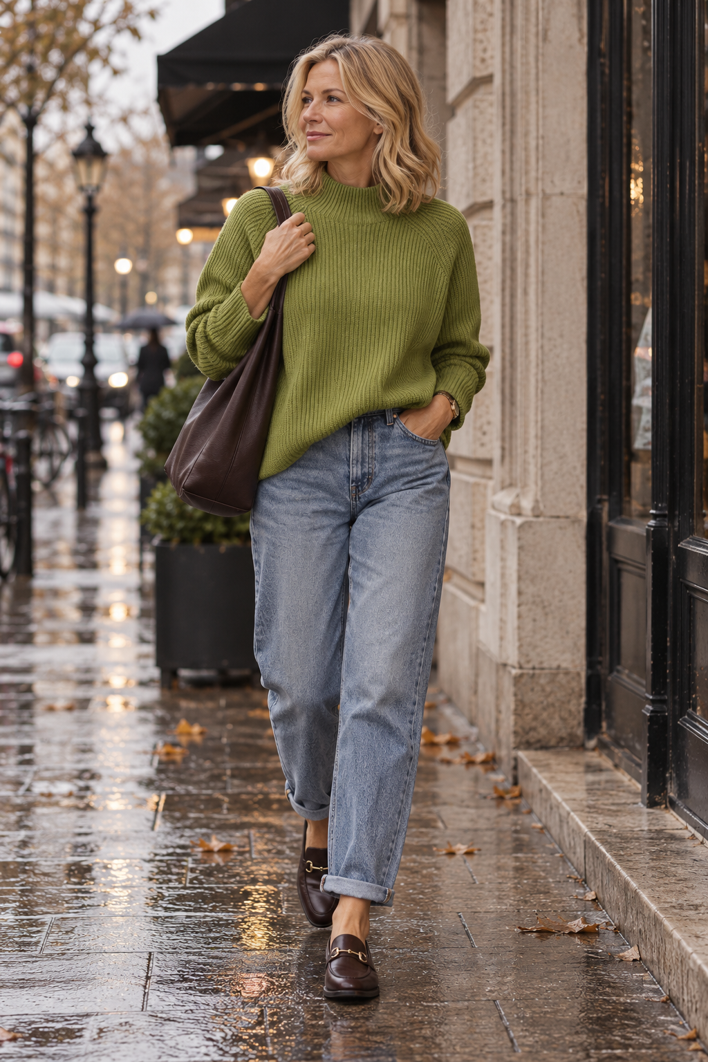 OVERSIZE RIB TURTLENECK