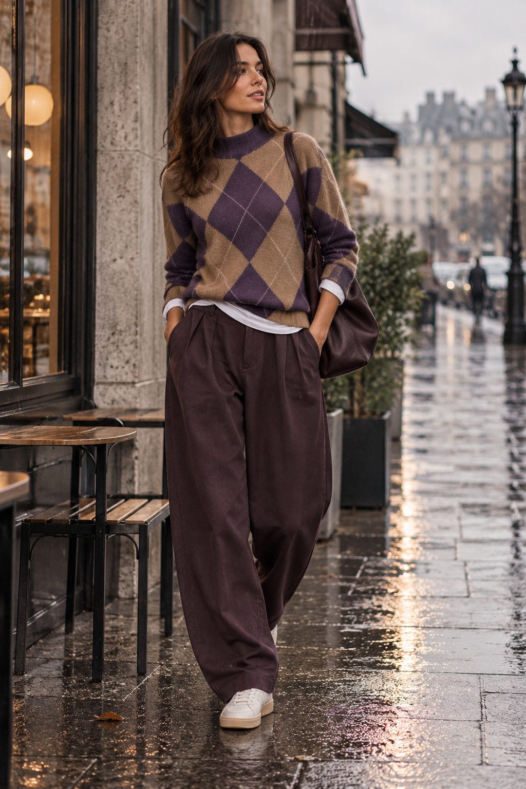 STEHBUNDPULLOVER ARGYLE