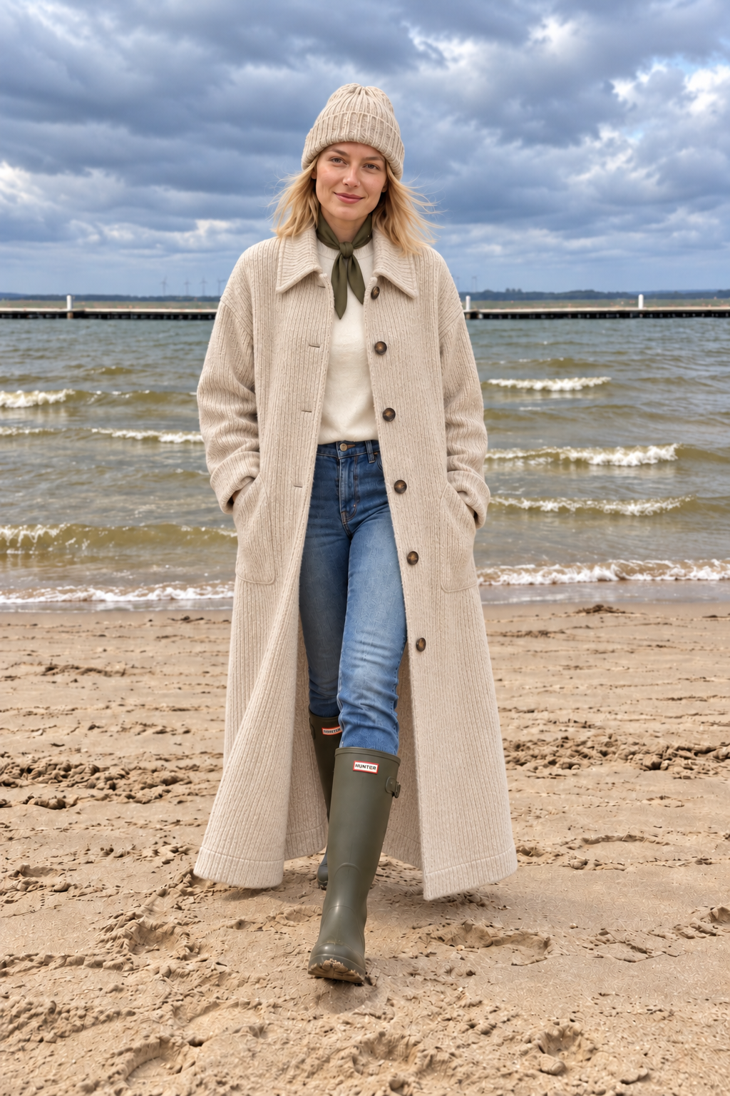 OVERSIZE RIB CARDIGAN